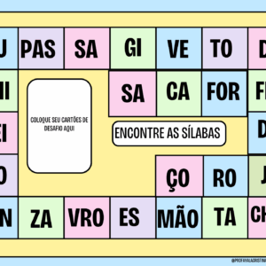 Encontre a Sílaba — Jogo de Tabuleiro
