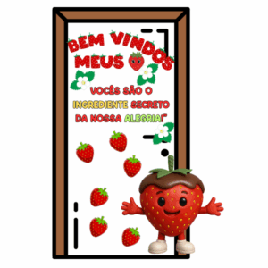 Painel de porta Moranguinho