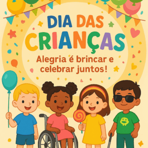 Painel feliz dia das crianças " inclusão"