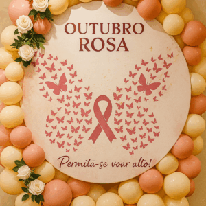 PAINEL OUTUBRO ROSA "BORBOLETAS"