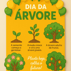 Painel dia Árvore_  Plante hoje , colha o futuro!