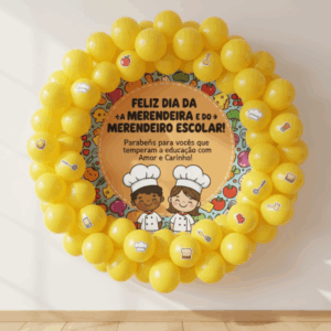 Painel + Lembrancinha – Dia da Merendeira