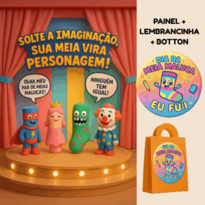 🧦 Kit Dia da Meia Maluca 🧦