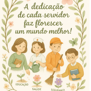 Painel + Tag Lembrancinha – Dia do Servidor Público