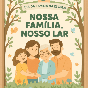 Painel dia da família na escola