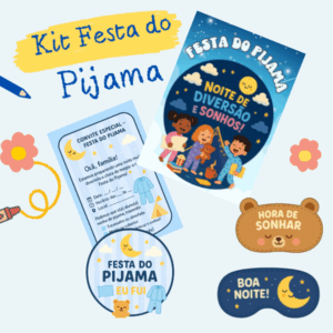 Kit festa do Pijama " Noite da Diversão"