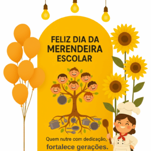 Painel + Lembrancinha – Dia da Merendeira