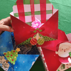 Caixa Envelope de Natal