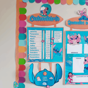 Calendário Interativo + “Como Está o Tempo Hoje?” Lilo & Stitch