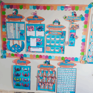 Kit Completo Lilo & Stitch para Sala de Aula