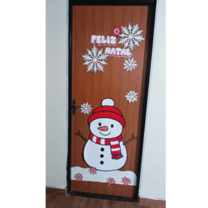 Painel para Porta – Boneco de Neve