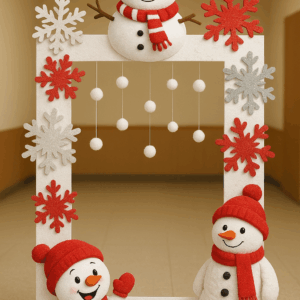 Moldura para Fotos “Bonecos de Neve