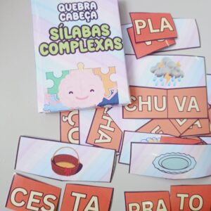 Quebra cabeça sílabas complexas