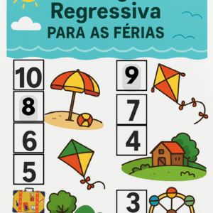 Cartaz Contagem Regressiva para as Férias