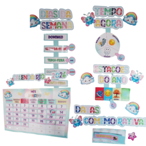 Kit Calendário Interativo “Borboletas do Tempo”