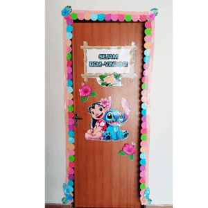 Painel para Porta Lilo & Stitch