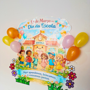 Kit dia da escola (Aqui aprendemos juntos)