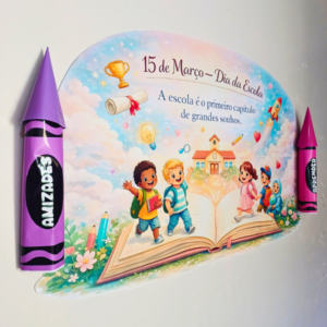 Kit dia da escola (livro aberto)