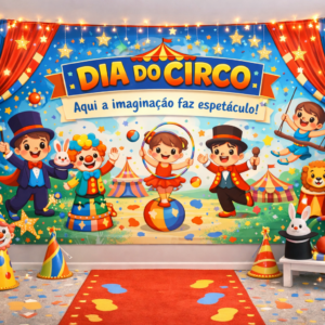 KIT DIA DO CIRCO aqui a imaginação faz espetáculo
