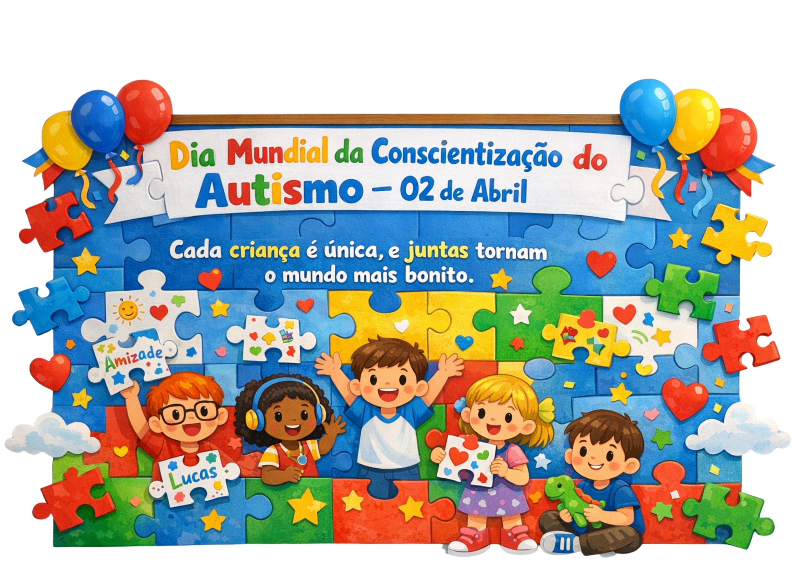 Kit Dia da Conscientização do Autismo