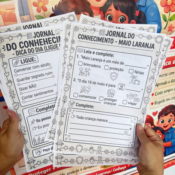 KIT JORNAL MAIO LARANJA - Imagem 11