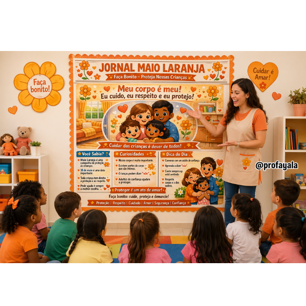 KIT JORNAL MAIO LARANJA
