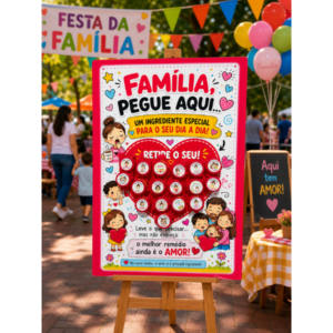 CARTAZ INTERATIVO – “Família: pegue o seu ingrediente especial”