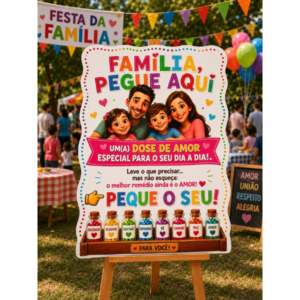 KIT DECORATIVO – FAMÍLIA, PEGUE AQUI!