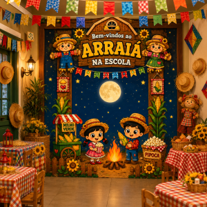 PAINEL “BEM-VINDOS AO ARRAIÁ NA ESCOLA