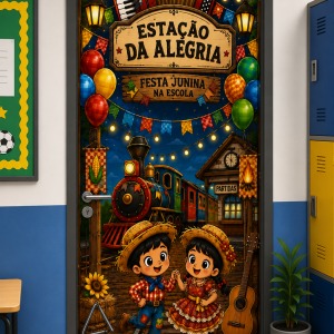 PAINEL PORTA JUNINO- ESTAÇÃO DA ALEGRIA