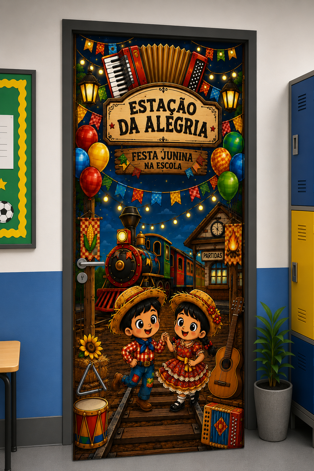 PAINEL PORTA JUNINO- ESTAÇÃO DA ALEGRIA