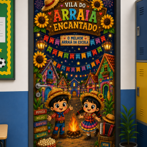 PAINEL PORTA JUNINO – VILA DO ARRAIÁ ENCANTADO