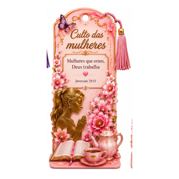 Painel para foto "Culto de mulheres" rosa - Imagem 3