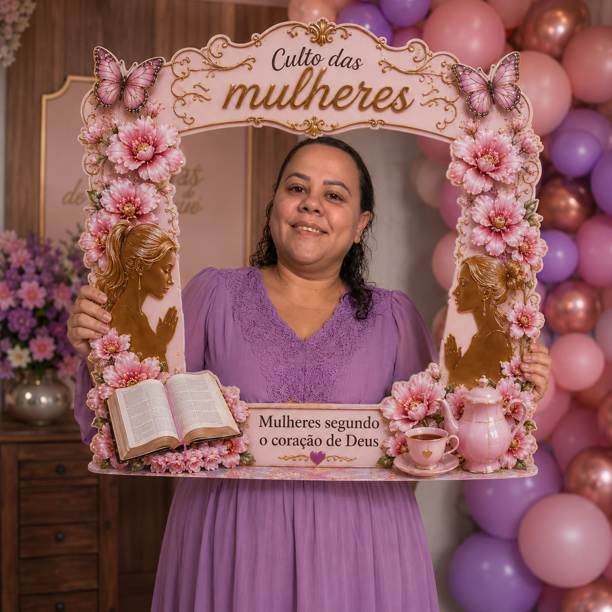 MOLDURA PARA FOTO – CULTO DAS MULHERES