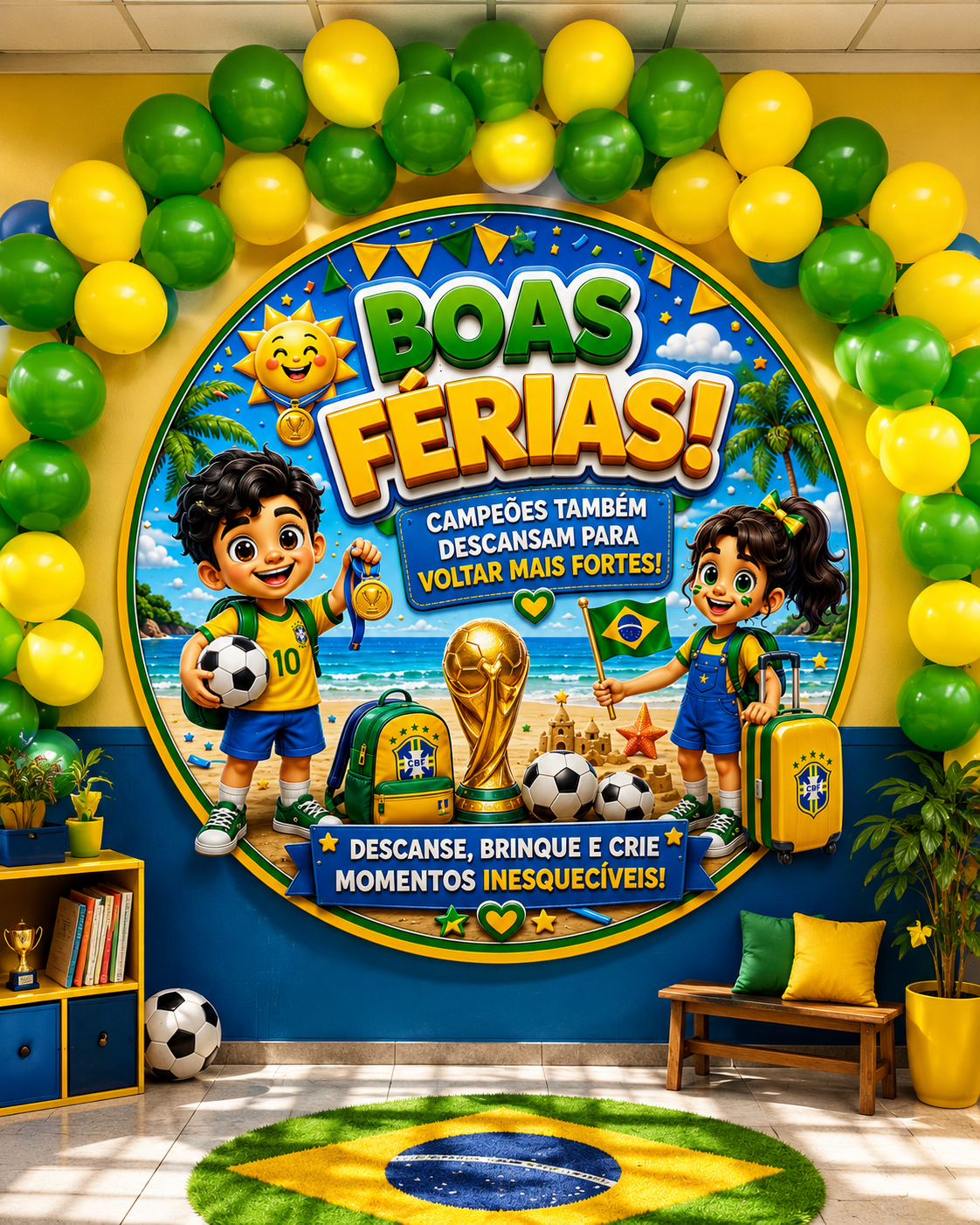 PAINEL BOAS FÉRIAS – COPA bom descanso