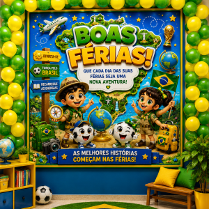 Painel quadrado boas férias