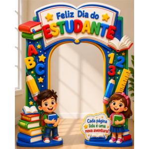 Kit Feliz Dia do Estudante – "Cada Página Lida é uma Nova Aventura"