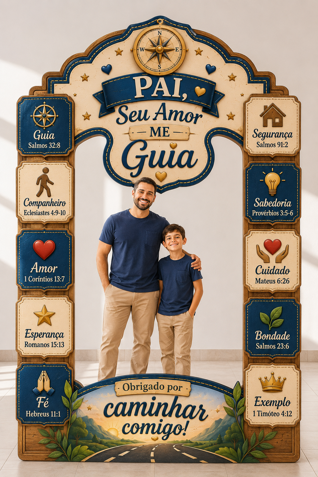 Painel Dia dos Pais – Pai, Seu Amor Me Guia