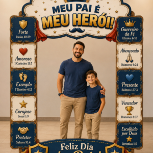Painel Dia dos Pais – Meu Pai é Meu Herói