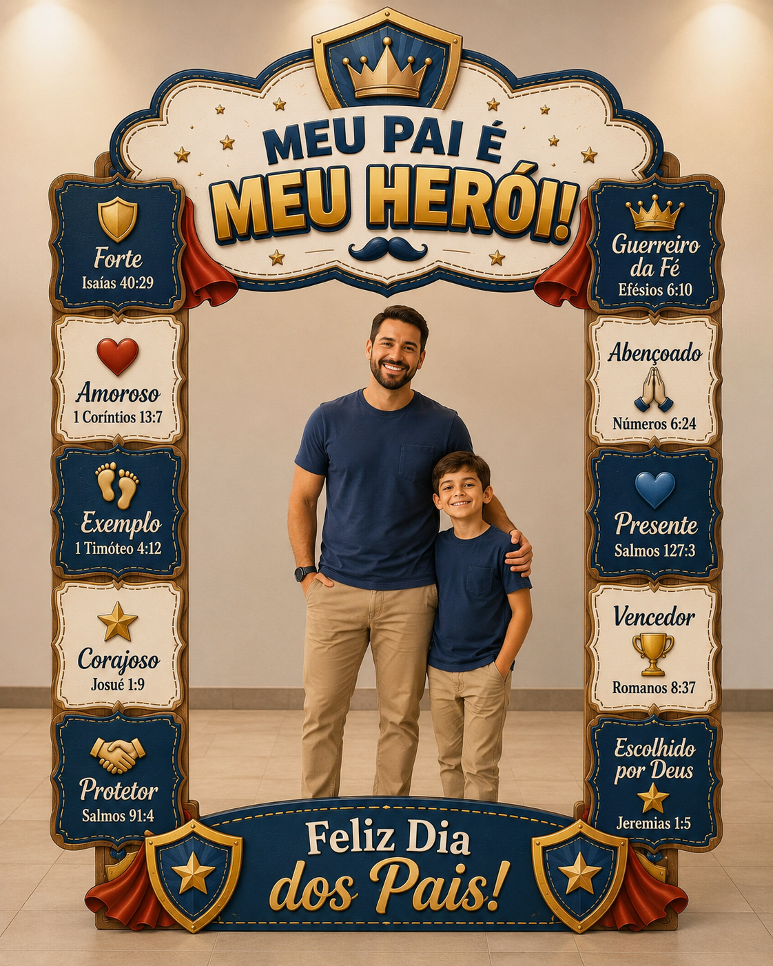 Painel Dia dos Pais – Meu Pai é Meu Herói