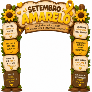 Painel Arco Setembro Amarelo