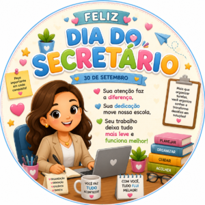 Painel + Lembrancinha Dia do Secretário(a) Escolar