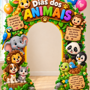Moldura para Foto – Dia dos Animais