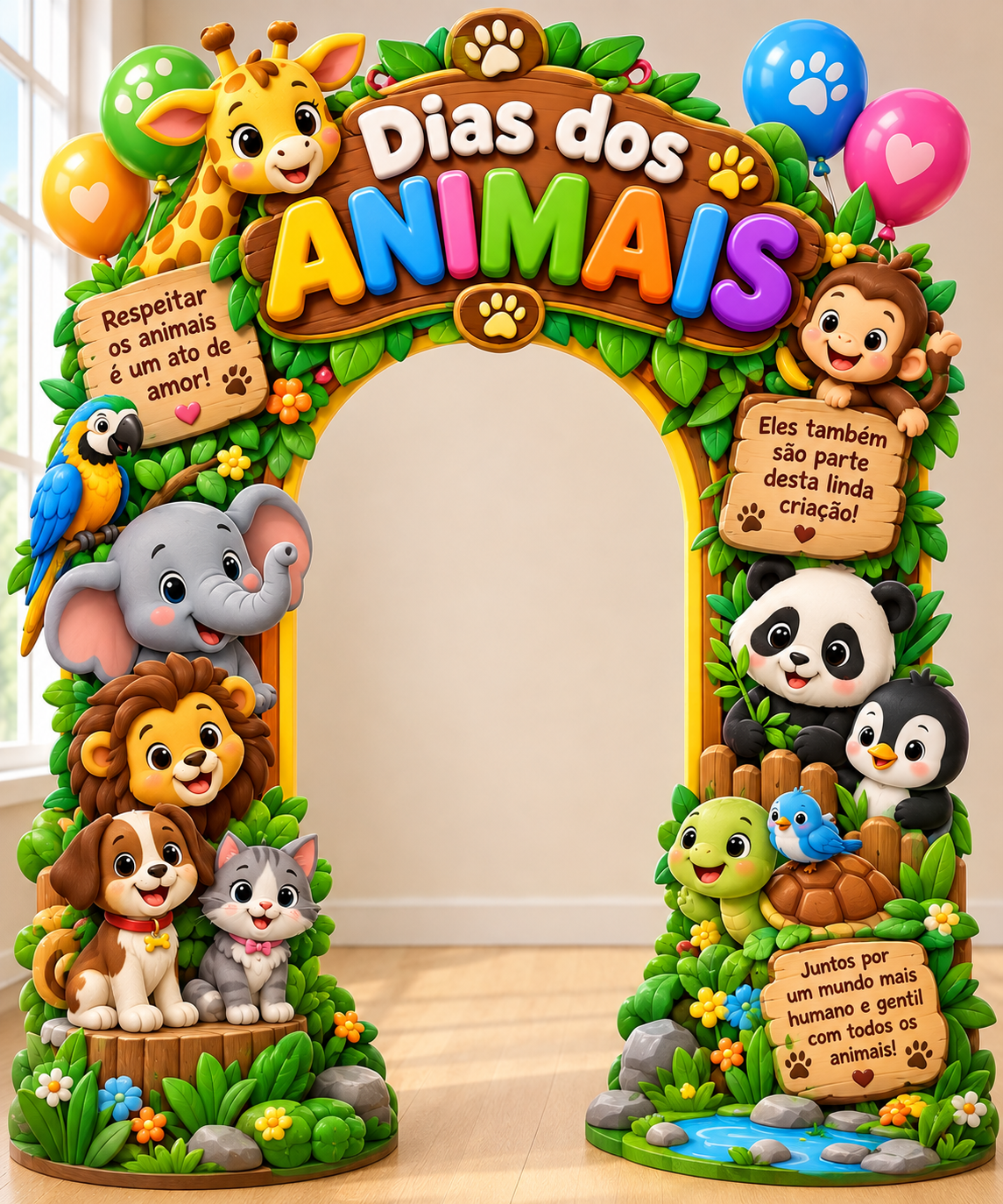 Moldura para Foto – Dia dos Animais