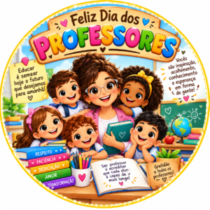 Painel Redondo — Feliz Dia dos Professores