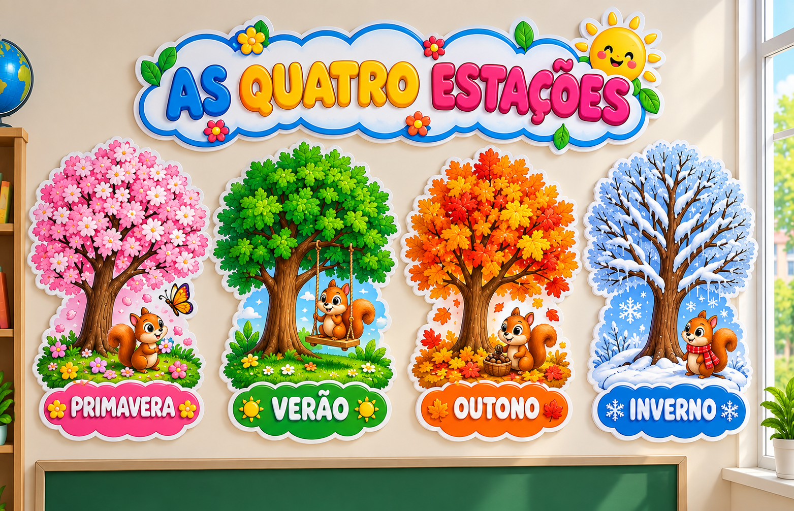 Painel As Quatro Estações