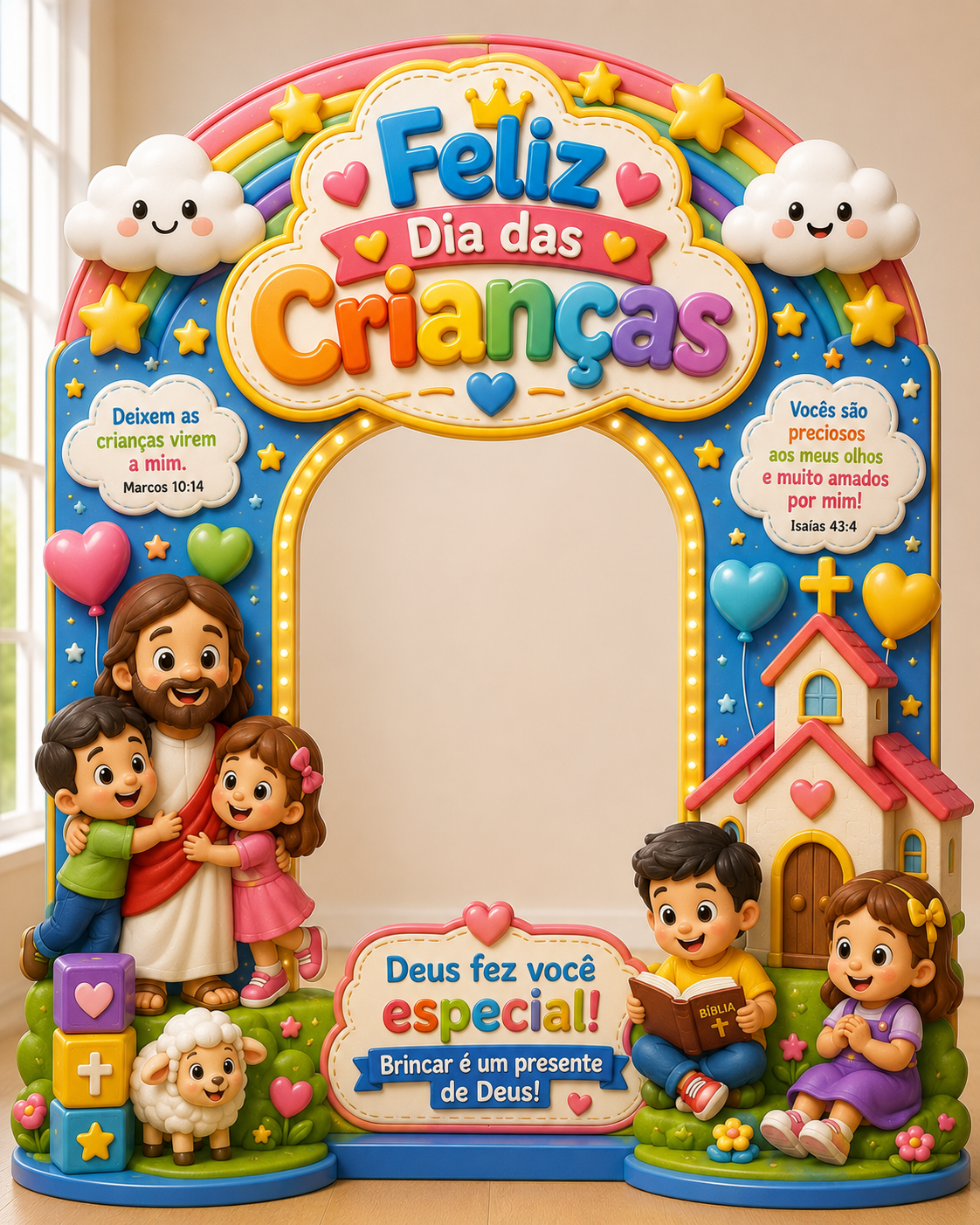 PORTAL PARA FOTOS – DIA DAS CRIANÇAS“DEUS FEZ VOCÊ ESPECIAL”