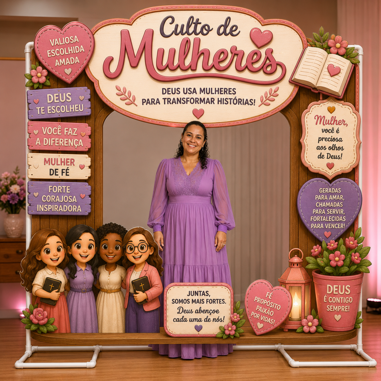 PORTAL PARA FOTOS – CULTO DAS MULHERES | DEUS USA MULHERES
