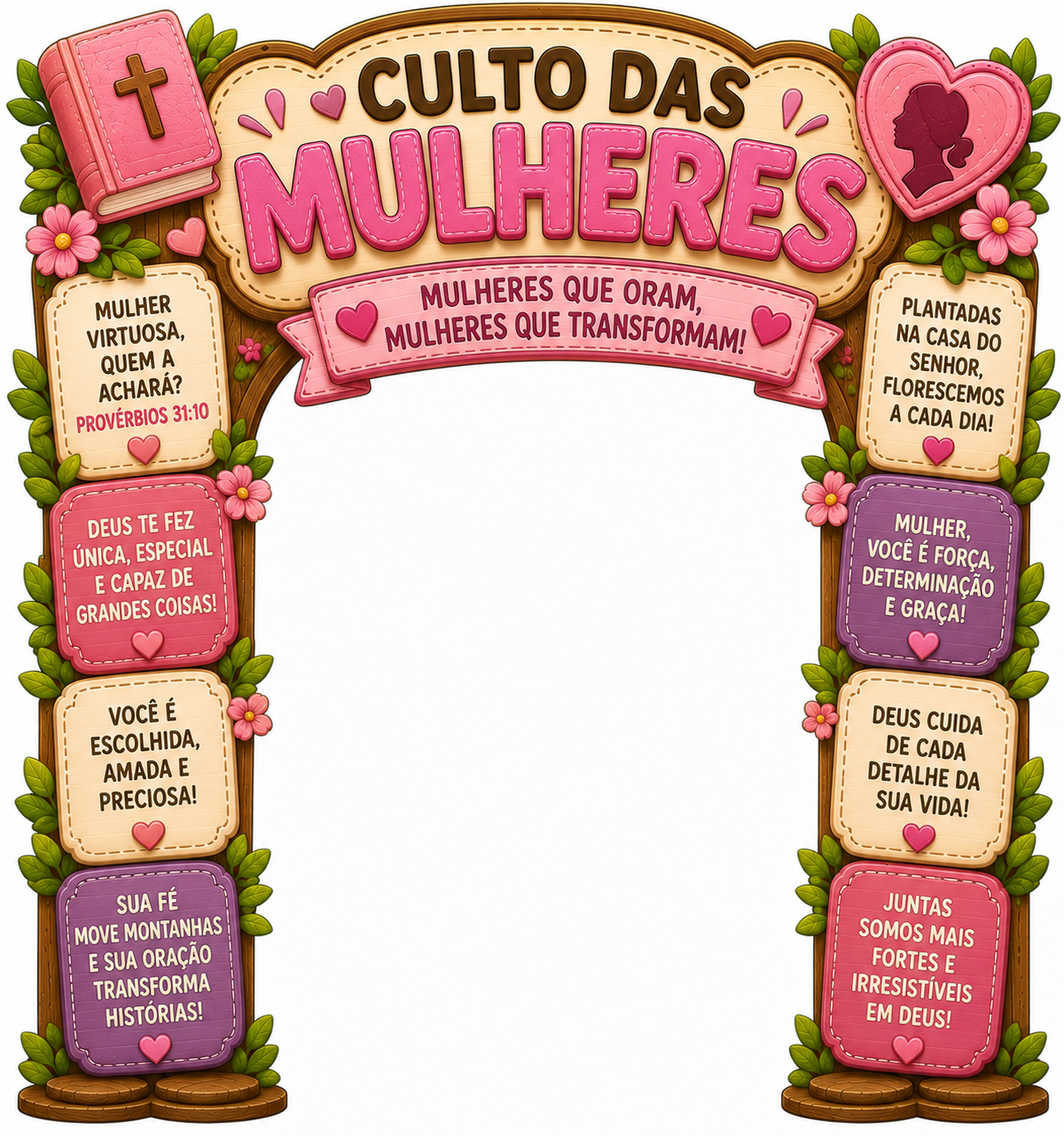 Portal Arco Culto de Mulheres – Mulheres que Oram, Mulheres que Transformam