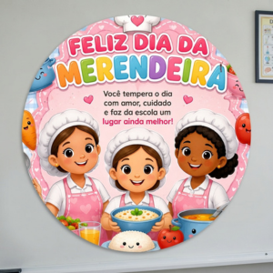 PAINEL REDONDO – FELIZ DIA DAS MERENDEIRAS